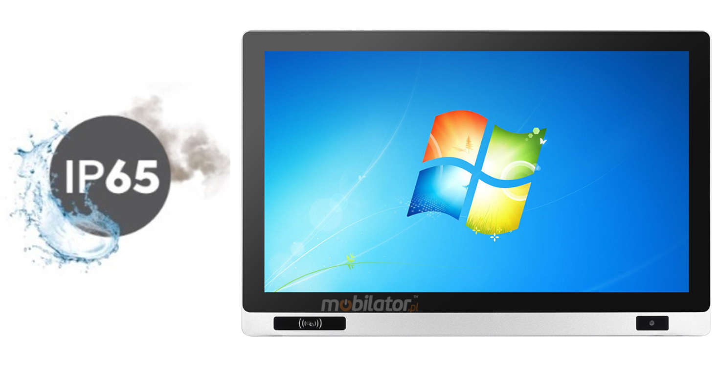 Mobitouch 215W-LF+2D Industrial panel computer with 1xRS232, 2xUSB 3.0