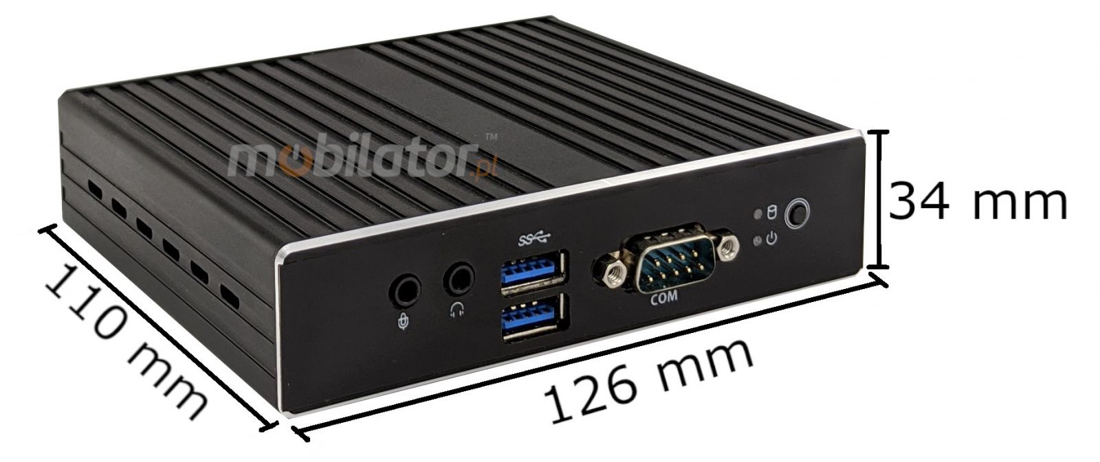 Polywell-Nano-N3350D  efficient, fast and reliable mini pc with small dimensions