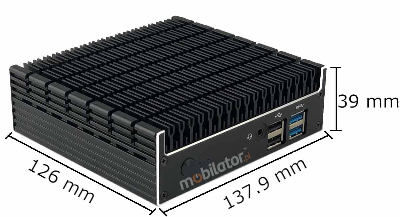Polywell-Nano-U10F Intel i5 efficient, fast and reliable mini pc with small dimensions