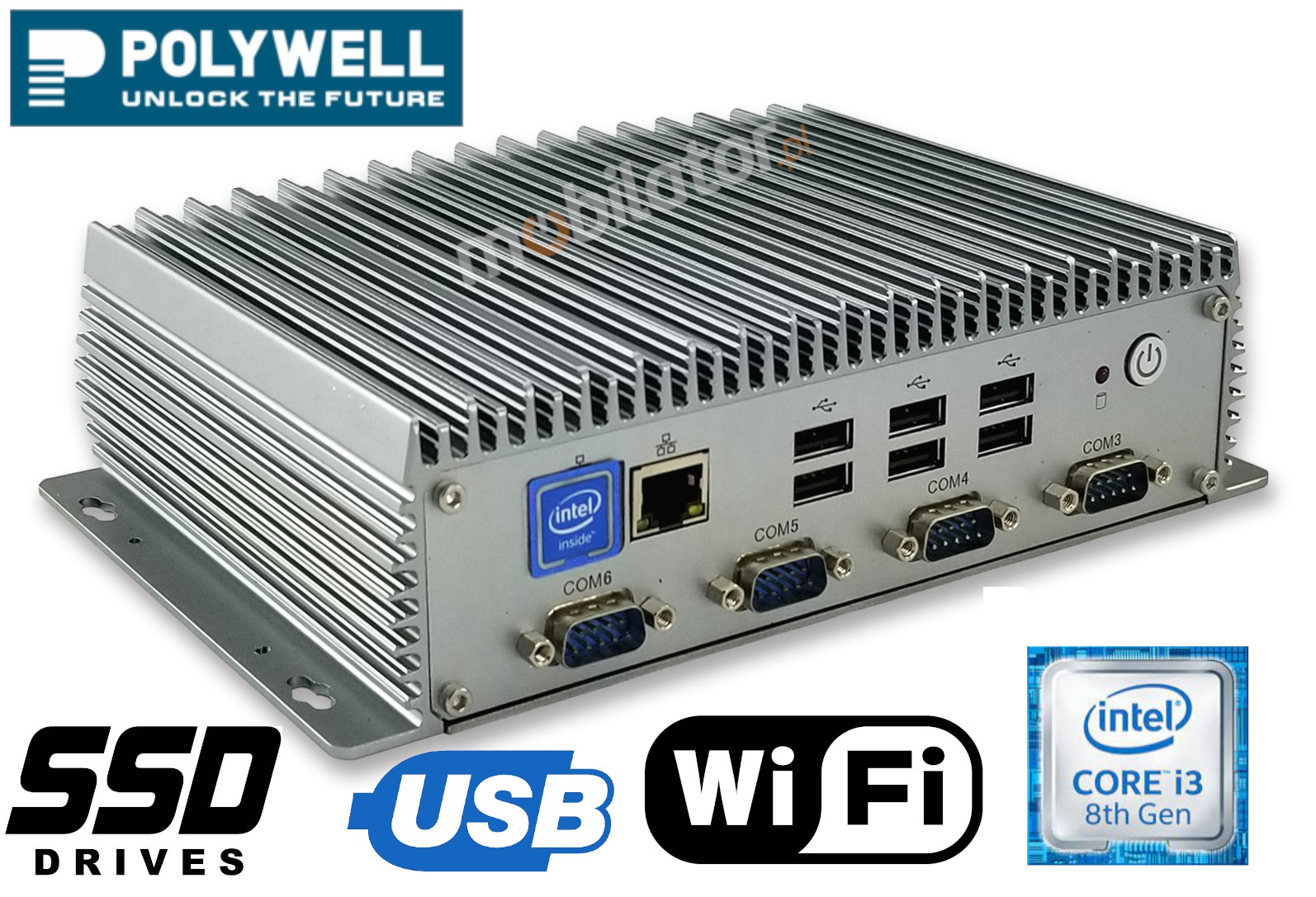 Polywell-Nano-U8FL2C6 Intel i3  small reliable fast and efficient mini pc