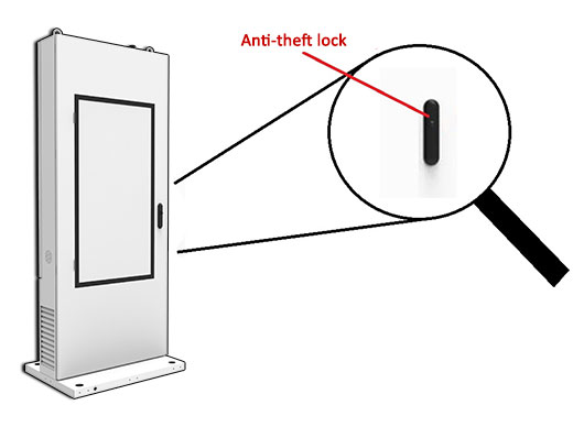 NoMobi Trex 43 cale ip65 anti-theft lock