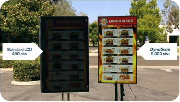 nomobi terx 55 inch totem android screen comparison 2500 3500 5000 nit