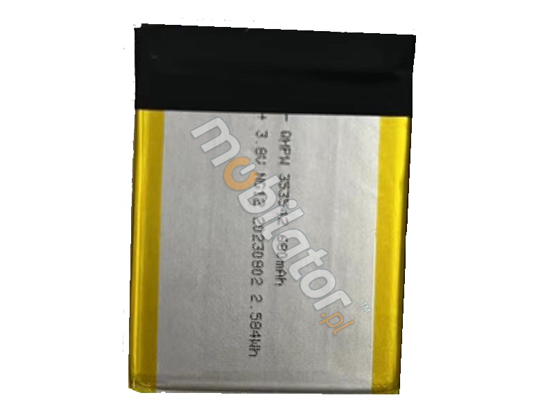 MobiPAD V20 - Main battery 500mAh