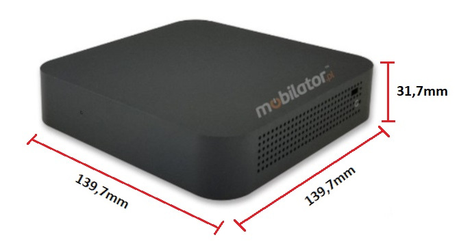 Polywell-J4125-NGC3 Celeron efficient, fast and reliable mini pc with small dimensions