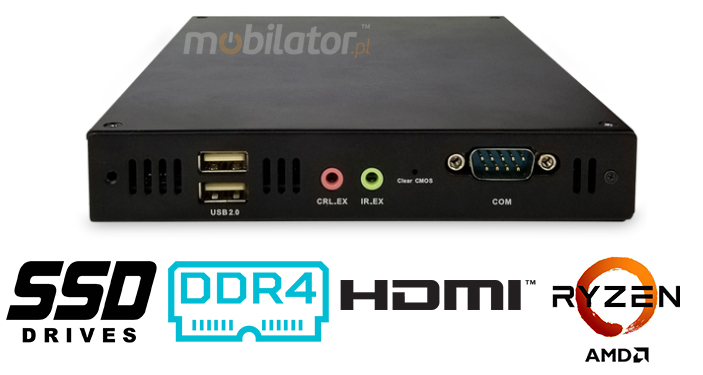 Polywell-V4000-4HDMI Ryzen 5 small reliable fast and efficient mini pc