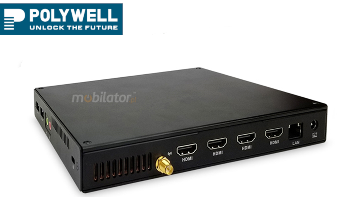 Polywell-V4000-4HDMI Ryzen 5 small reliable fast and efficient mini pc