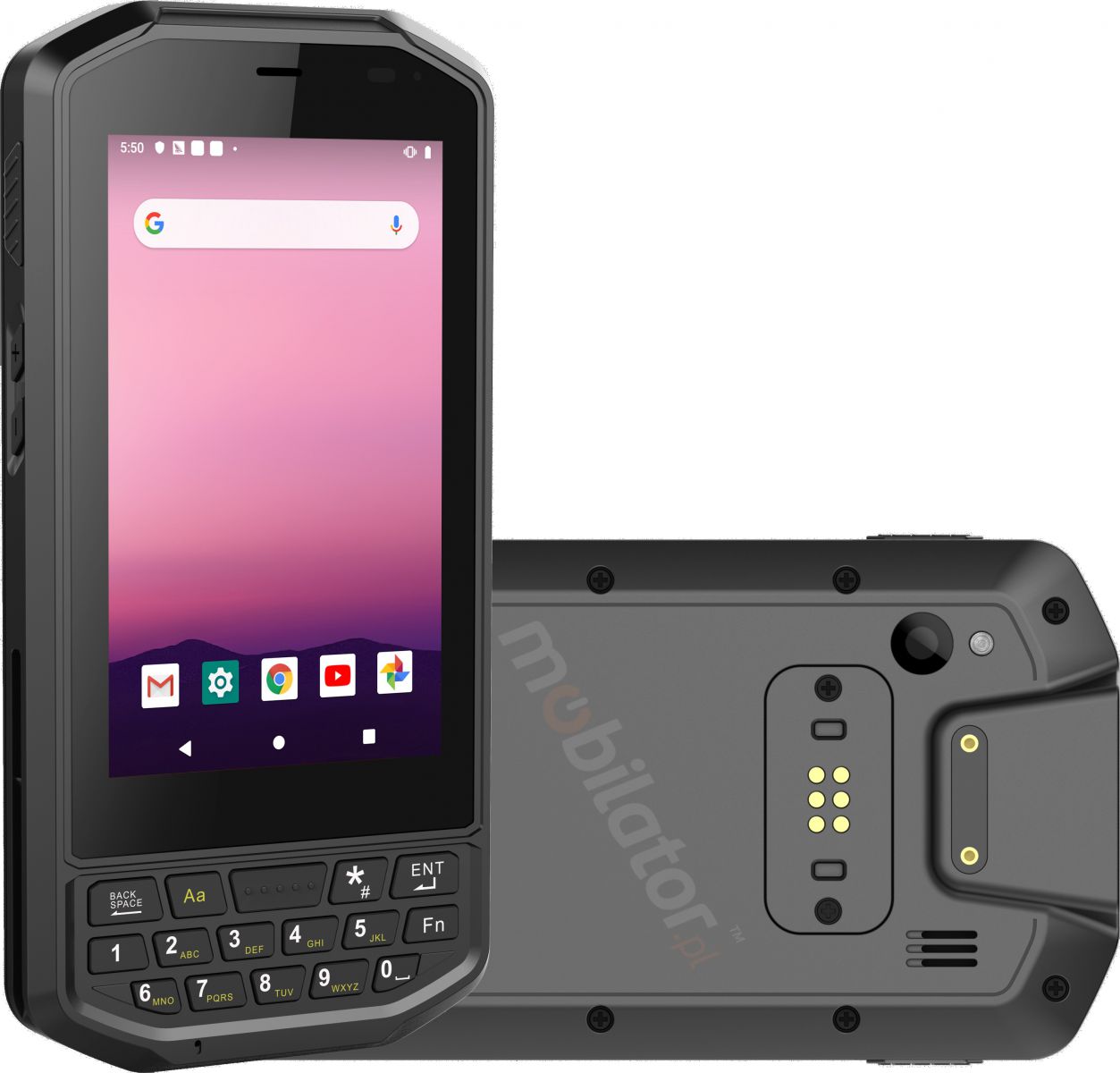 Industrial (IP65 + MIL-STD-810G) data collector with 4GB RAM memory, 64GB ROM disk and Zebra 2100 2D code scanner and NFC- Mobipad Qxtron 4100 v.1 