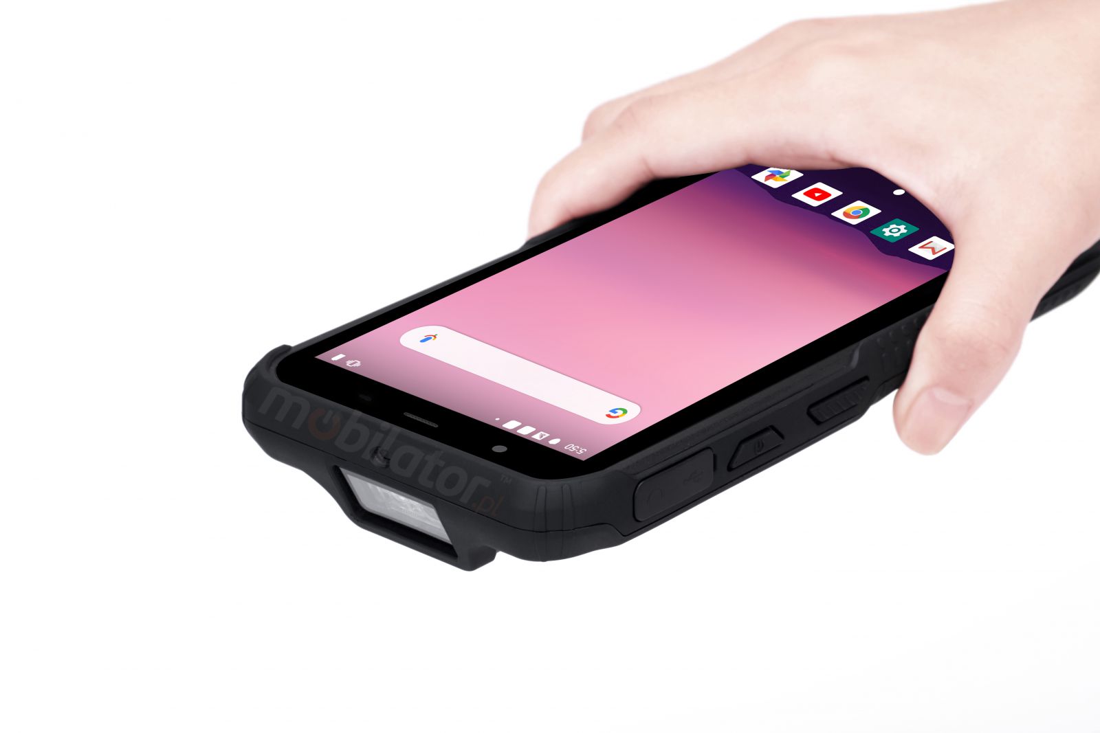 Industrial 6-inch data collector (IP65 + MIL-STD-810G standard) with a 64GB ROM disk and 4GB RAM memory, NFC and Bluetooth 4.0 - Mobipad Qxtron Q6600 v.1 