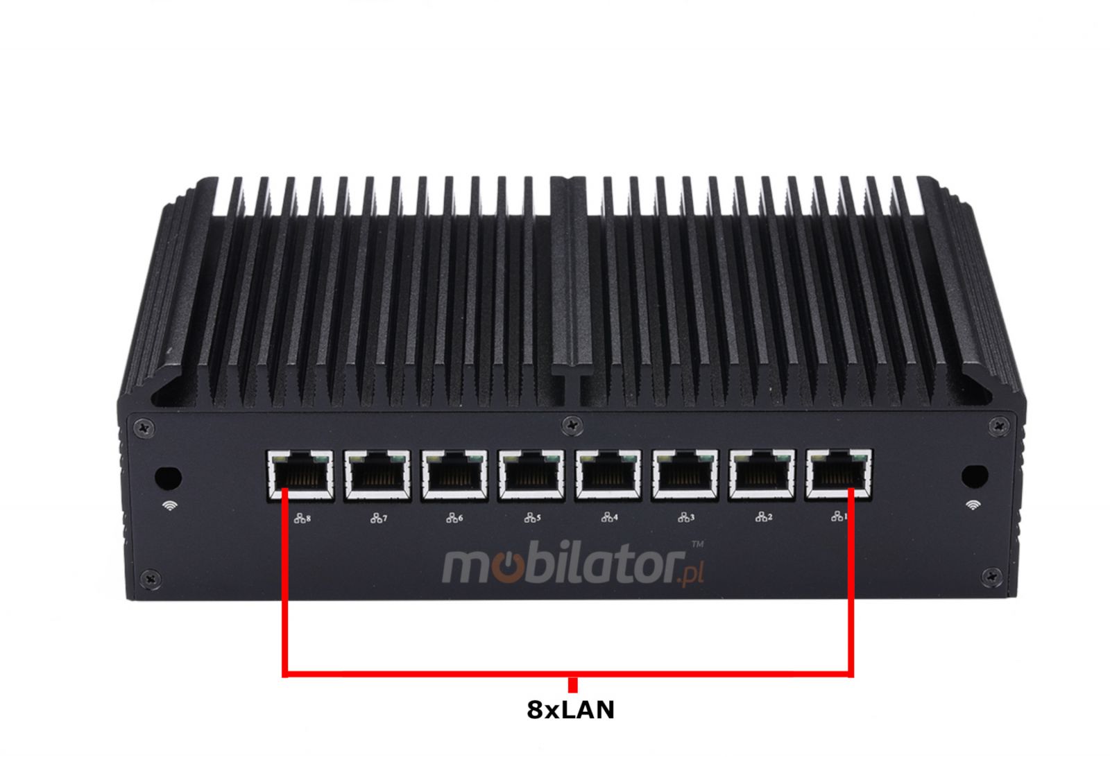 Industrial rear MiniPC Q838GE, LAN, versatile