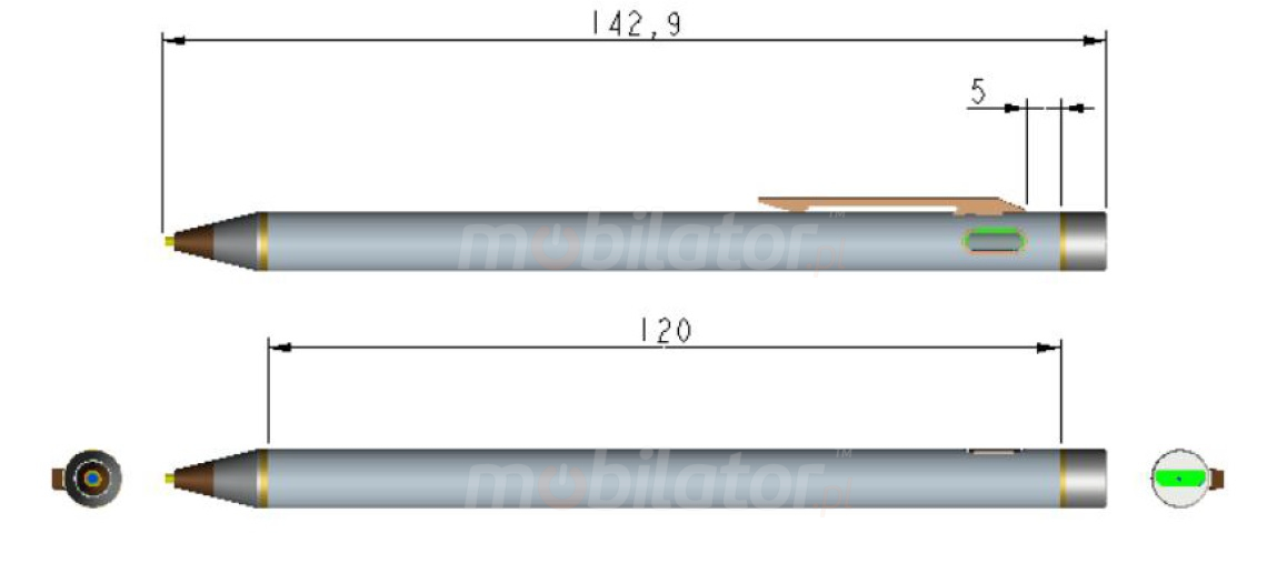 Capacitive stylus senter precise fast charging working conditions  Senter S917V9