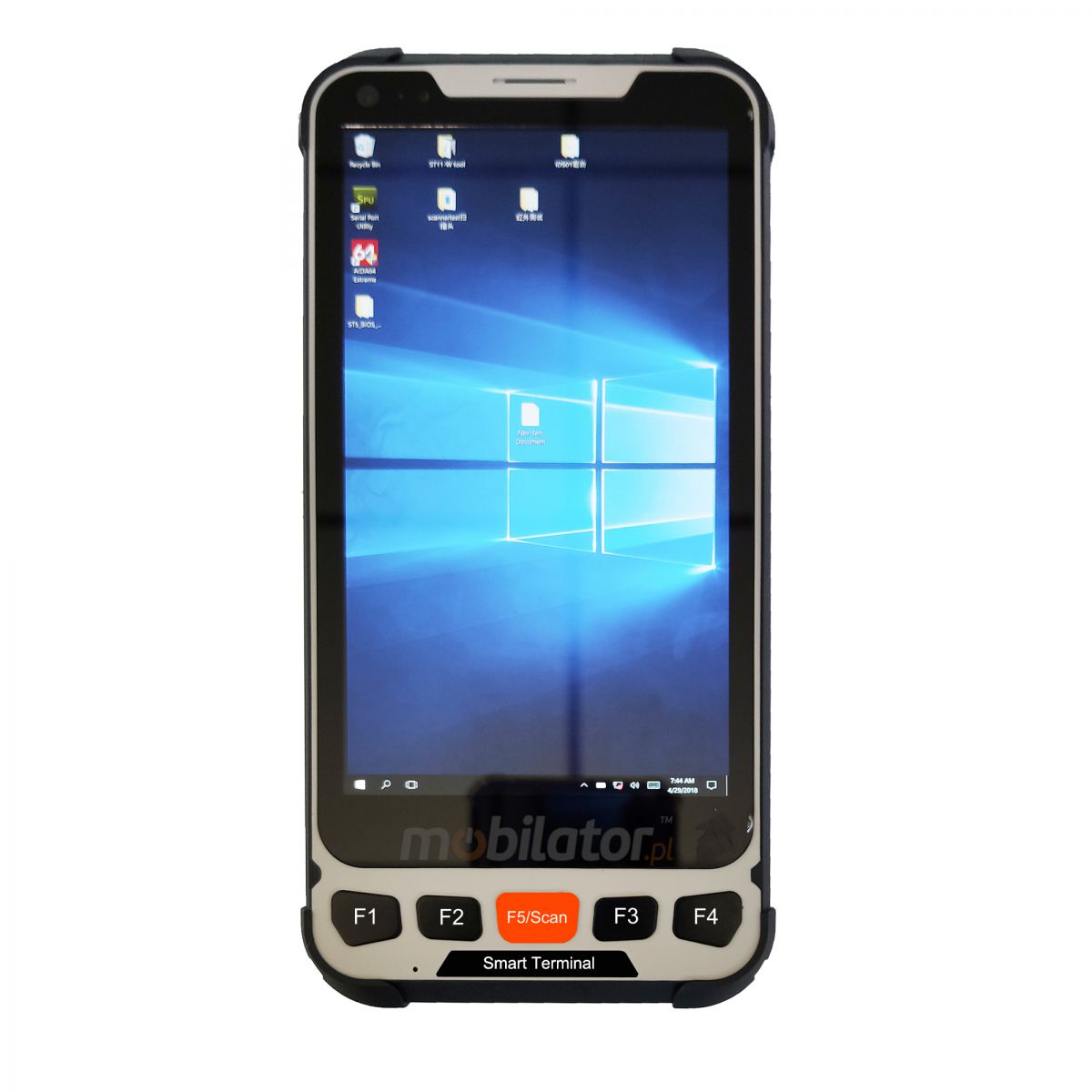 Data collector with 64GB ROM disk and 4GB RAM memory, WINDOWS 10, IP67 and NFC standards - Mobipad SH5 v.1 