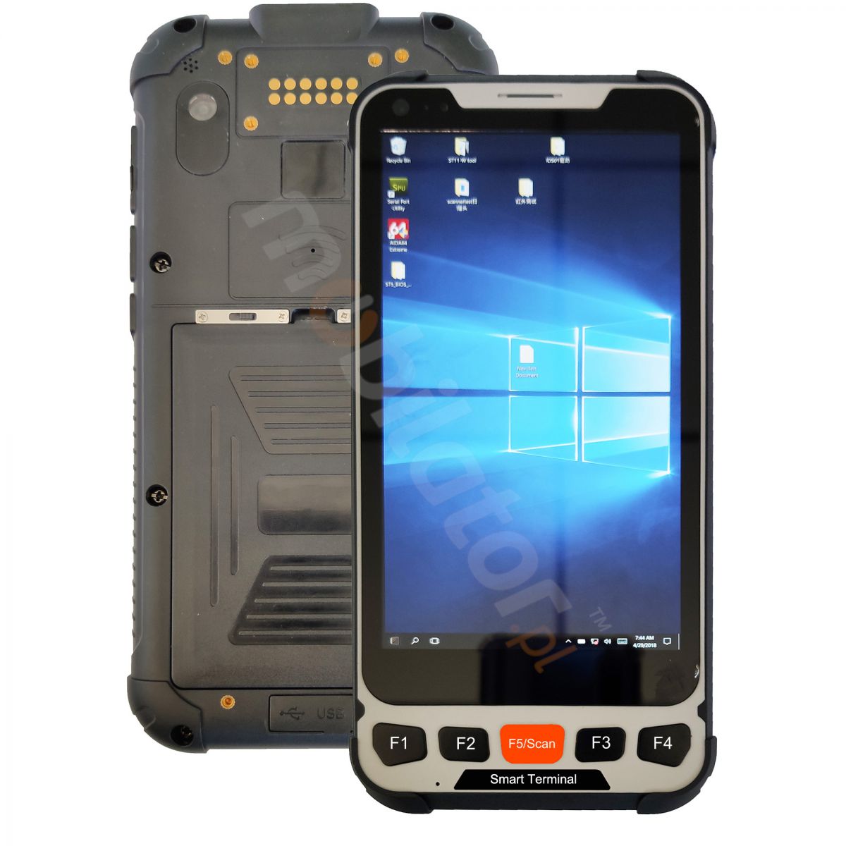 Mobipad SH5 v.3 - Industrial data terminal with UHF RFID, NFC, 4G and BT 4.0, 4GB RAM and 64GB disk 