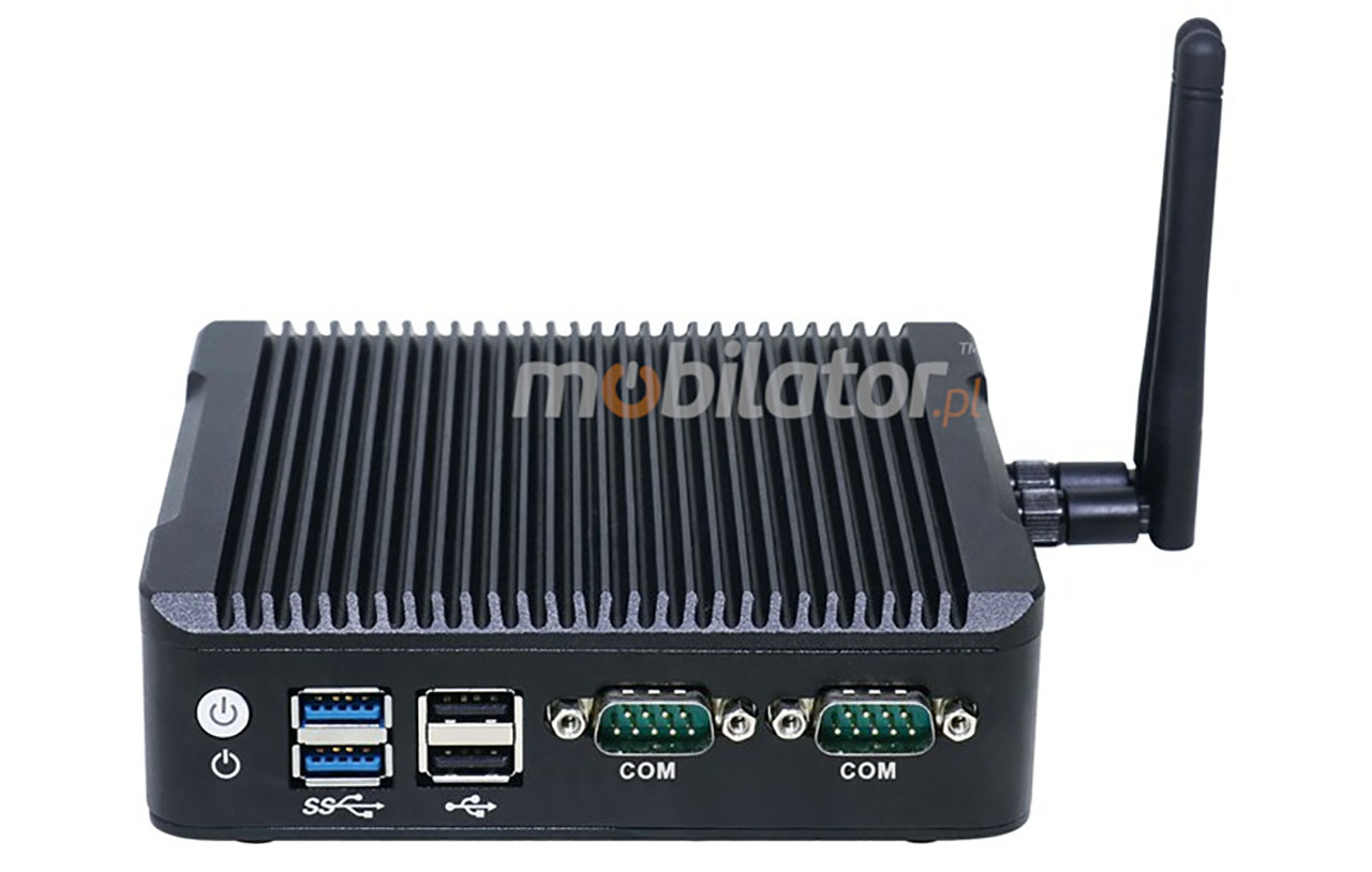 IBOX N5 v.8 - Rugged miniPC with Intel Celeron processor, 4x USB 2.0, 2x RJ-45 LAN, 2x USB 3.0, 1x RS232 and 1TB HDD