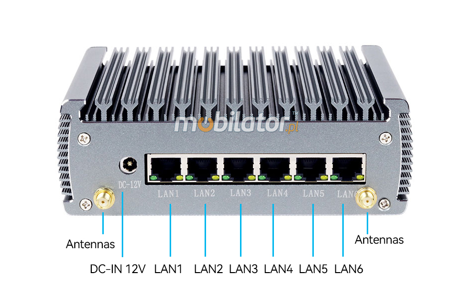 yBOX-X56-(6LAN) - Intel i3 industrial computer for a warehouse, resistant to low and high temperatures