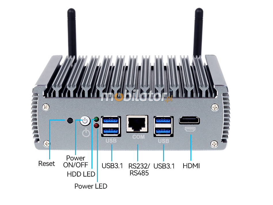 yBOX-X56-(6LAN) - Intel i3 multi-tasking industrial desktop computer