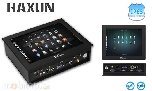 HAXUN Industrial Panel-PC Ha-IPC104-D2550 Komputer przemysowy Panel PC Ha-IPC104-D2550 Norma odpornoci IP65 Przemysowy komputer panelowy Ekran rezystancyjny 5 wire resistive wywietlacz 10 cali mobilator.pl New Portable Devices Windows