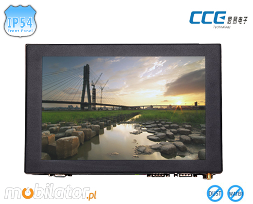 Industial Touch PC CCETouch CT10-PC Komputer panelowy Panel PC Norma odpornoci IP54 Przemysowy komputer panelowy Ekran rezystancyjny 5 wire resistive wywietlacz 10 cali mobilator.pl New Portable Devices Windows RS-232 CaOM 