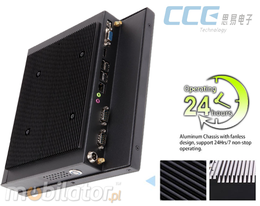 Industial Touch PC CCETouch CT10-PC Komputer panelowy Panel PC Norma odpornoci IP54 Przemysowy komputer panelowy Ekran rezystancyjny 5 wire resistive wywietlacz 10 cali mobilator.pl New Portable Devices Windows RS-232 CaOM 