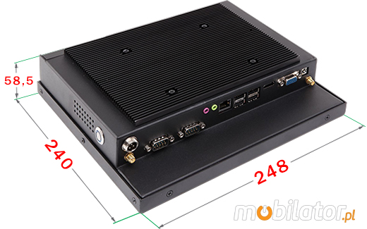 Industial Touch PC CCETouch CT10-PC Komputer panelowy Panel PC Norma odpornoci IP54 Przemysowy komputer panelowy Ekran rezystancyjny 5 wire resistive wywietlacz 10 cali mobilator.pl New Portable Devices Windows RS-232 CaOM 