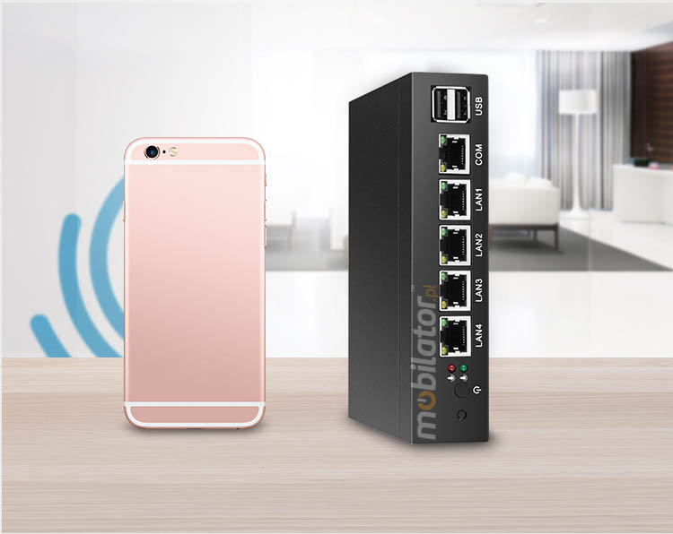 Computer Industry Fanless MiniPC with 4 LAN cards  MiniPC yBOX-X33 - J1900 new design size small panel mobilator fast 4 lan rj45