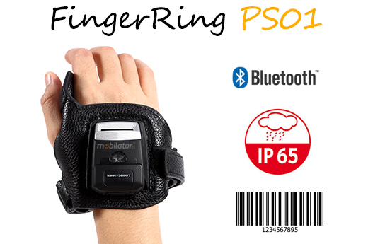 MobiScan FingerRing GS01 - mini skaner kodw kreskowych 2D CMOS- Piercionkowy - Bluetooth Skaner 2D Bezprzewodowy Bluetooth 3.0 Porczny piecie MobiSCAN  Kompatybilny Windows Android IOS mobilator.pl New Portable Devices Mobilne Skanery kodw kreskowych MINI