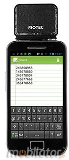 Mini czytnik Barcode 2D RIOTEC DC-9257 MicroUSB  Skaner 1D 2D  Porczny Kompatybilny Android mobilator.pl New Portable Devices Mobilne Skanery kodw kreskowych MINI OTG  