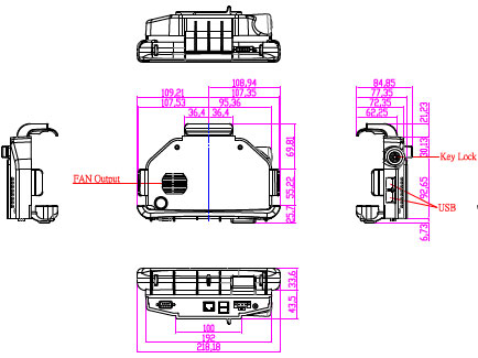 winmate m700d vehicle docking usb lan