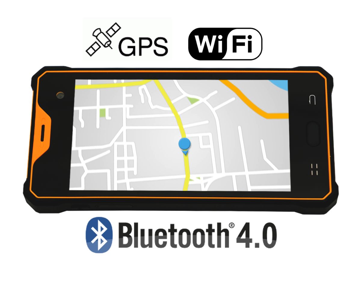 waterproof shock-resistant industrial resilient smartphone NFC 4G military IP65 MIL-STD 810G barcode scanner 1D 2D