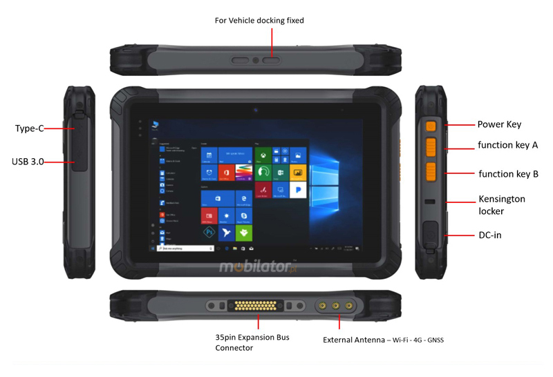 rugged industrial tablet mobiPAD energy-saving processor newa portable device