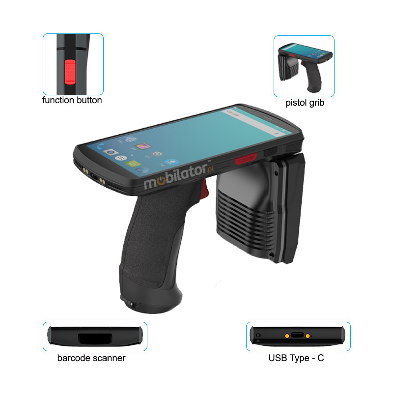 android interfaces usb scanners readers nfc functional keys rugget data collector