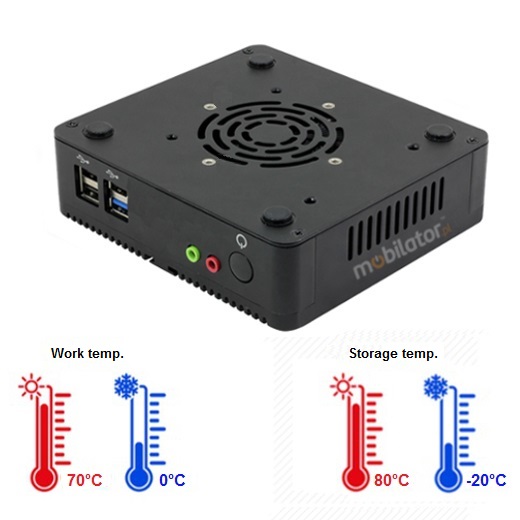 MiniPC yBOX-A30X  The efficient small industrial computer working temperature storage temperature humidity without condensation