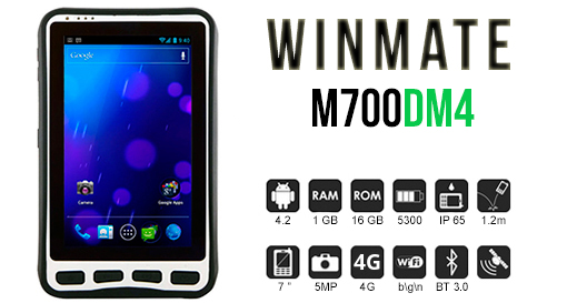 winmate m700DM4 industrial rugged przemysowy