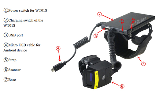 hand wrist strap for MobiPad WT04 mobilator new portable device