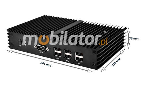 Computer Industry Fanless MiniPC mBOX Q190SE v Barebone mobilator intel celeron