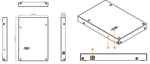 size charging station winmate m700d