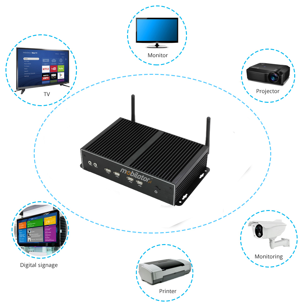 MiniPC yBOX-X26A Practical small-sized industrial computer warehouse and logistics