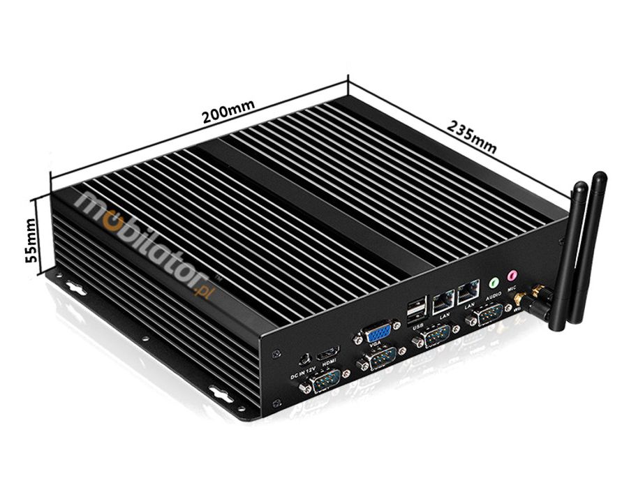 MiniPC yBOX-X26G Rapid Small Computer with small dimensions 136mm x 128mm x 44mm