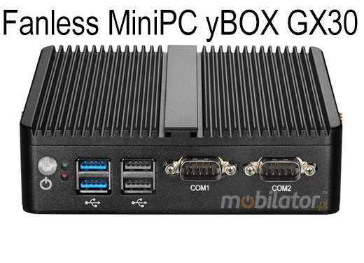 Computer Industry Fanless MiniPC yBOX GX30 - N2830 v.4 new design look mobilator fast 2 lan rj45