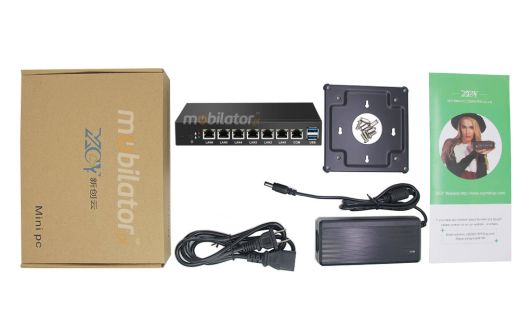 Computer Industry Fanless MiniPC with 6 LAN cards  MiniPC yBOX-X33 - 1007U new design size VESA easy mount mobilator fast 6 lan rj45