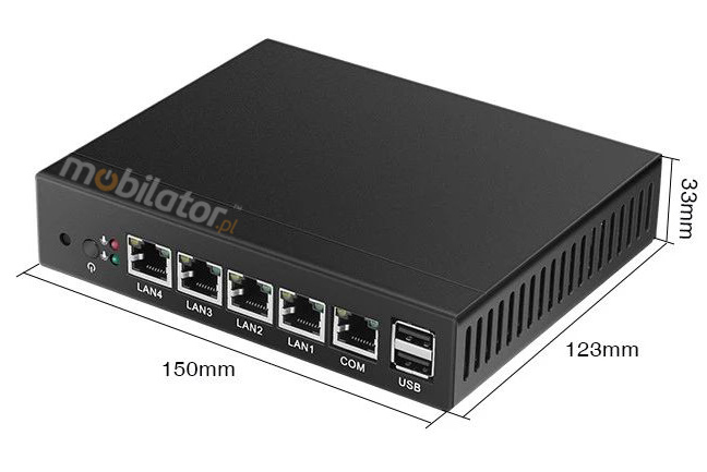 Computer Industry Fanless MiniPC with 4 LAN cards  MiniPC yBOX-X33 - J1900 new design size small unique mobilator fast 4 lan rj45