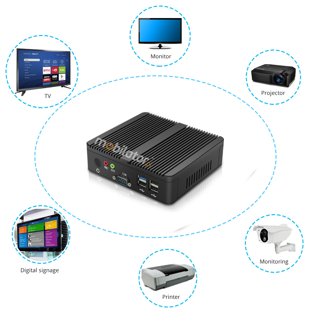MiniPC yBOX-X30A Practical small-sized industrial computer warehouse and logistics
