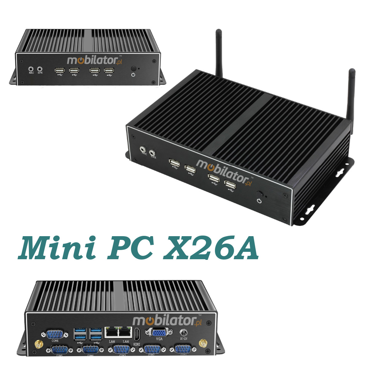 MiniPC yBOX-X26A Fanless Small Computer