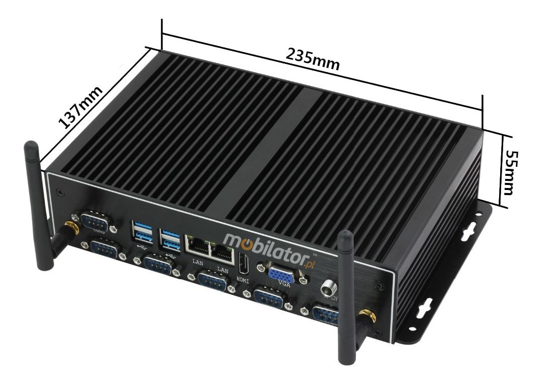MiniPC yBOX-X26A Rapid Small Computer with small dimensions 136mm x 128mm x 44mm