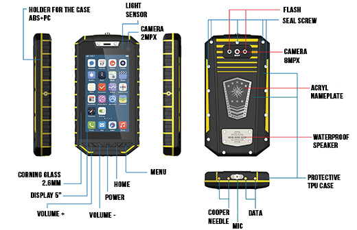 wytrzymay smartfon przemysowy apollo c5-m