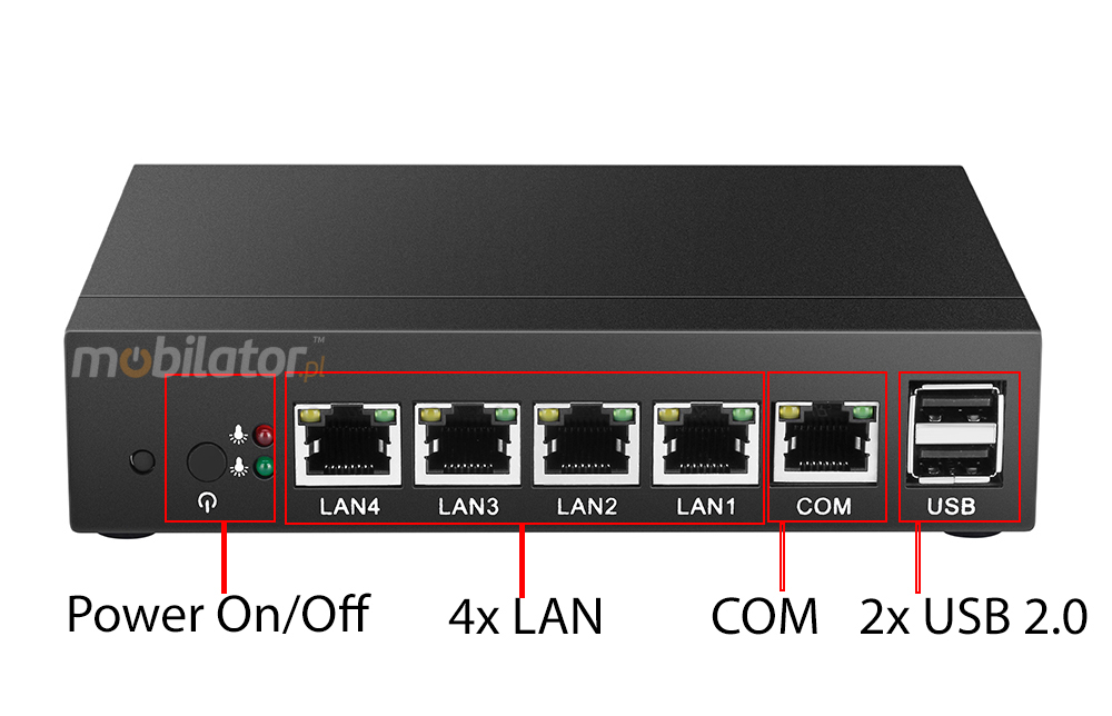 Computer Industry Fanless MiniPC with 4 LAN cards  MiniPC yBOX-X33 - J1900 mobilator fast 4 lan rj45