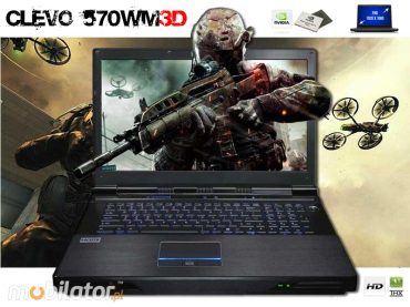 Laptop - Clevo P570WM3 (3D) v.2
