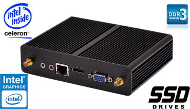 3x Industrial Fanless MiniPC mBOX Nuc M190 v.1