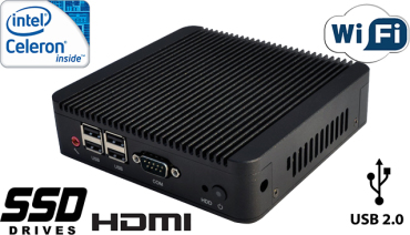 Industrial Fanless MiniPC mBOX Nuc Q100N-01 v.3
