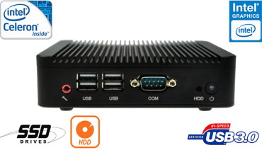 3x Industrial Fanless MiniPC mBOX Nuc Q180S-02 v.1