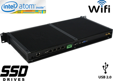 Industrial Computer Fanless MiniPC IBOX-D2550F v.1